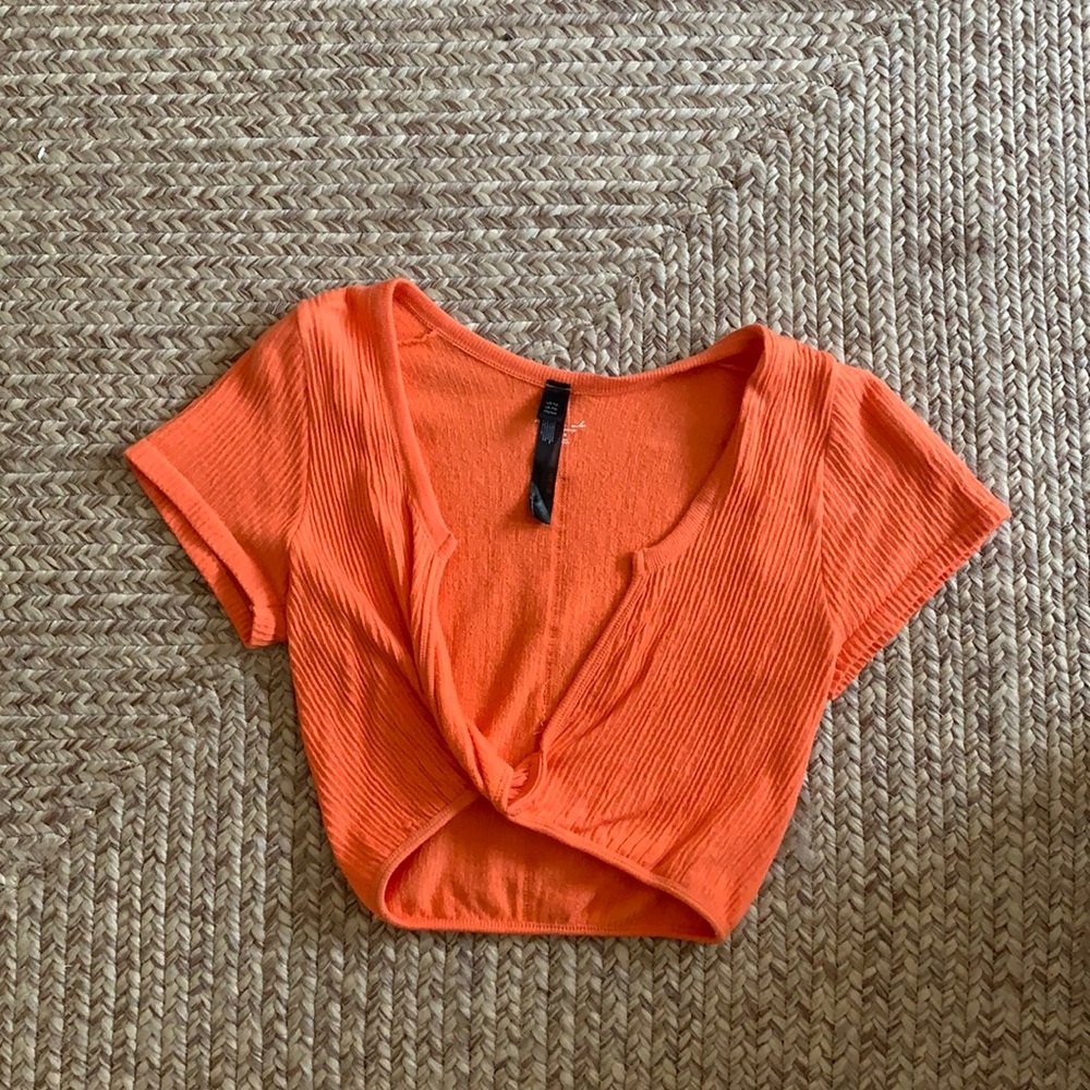 Orange Crop Top